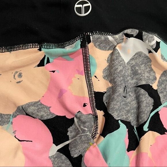 𝅺trina Turk Pop Floral Camo Leggings Sz M - Picture 9 of 12